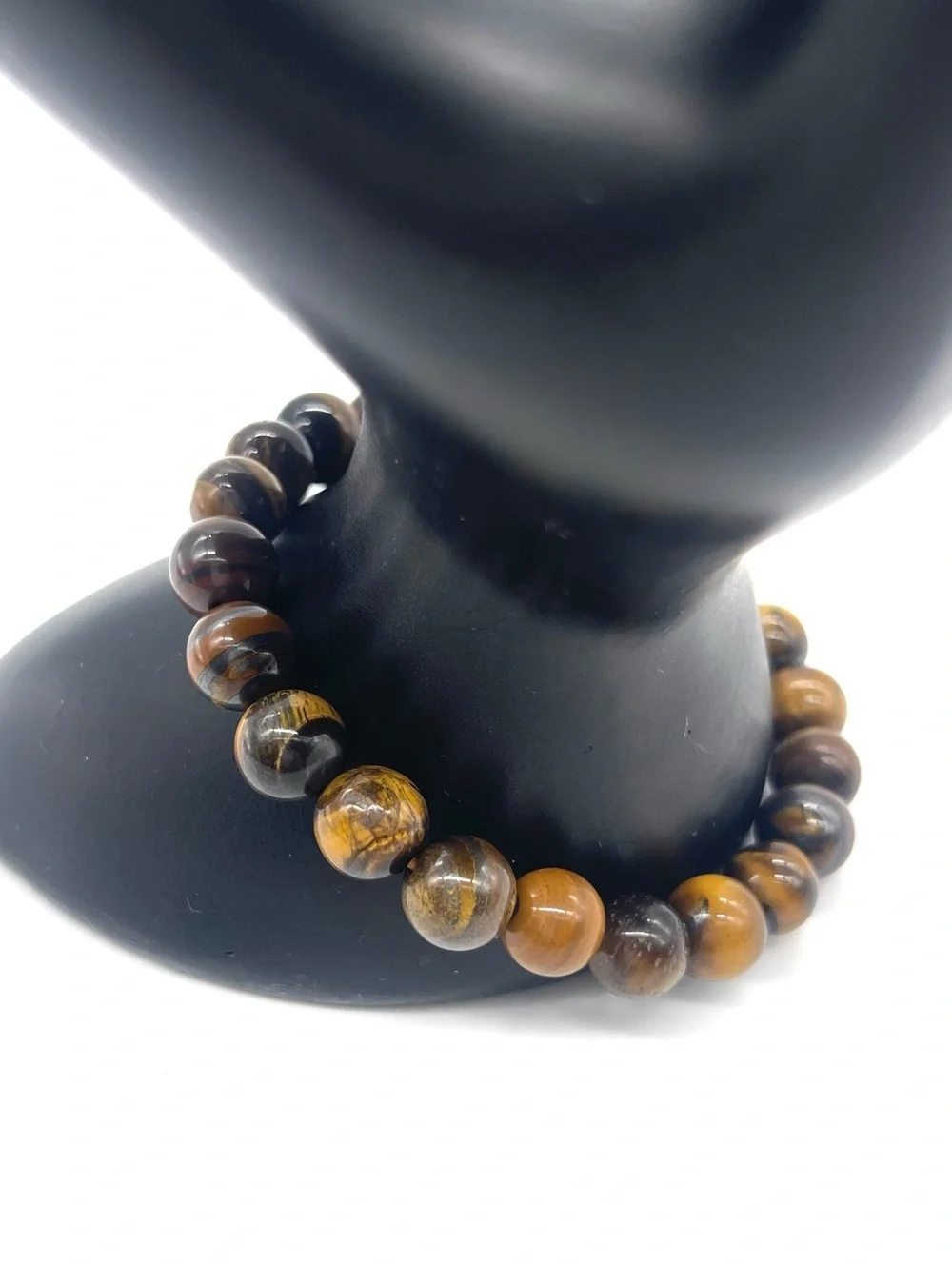 Tiger Eye Beaded Stretch Bracelet - Brown